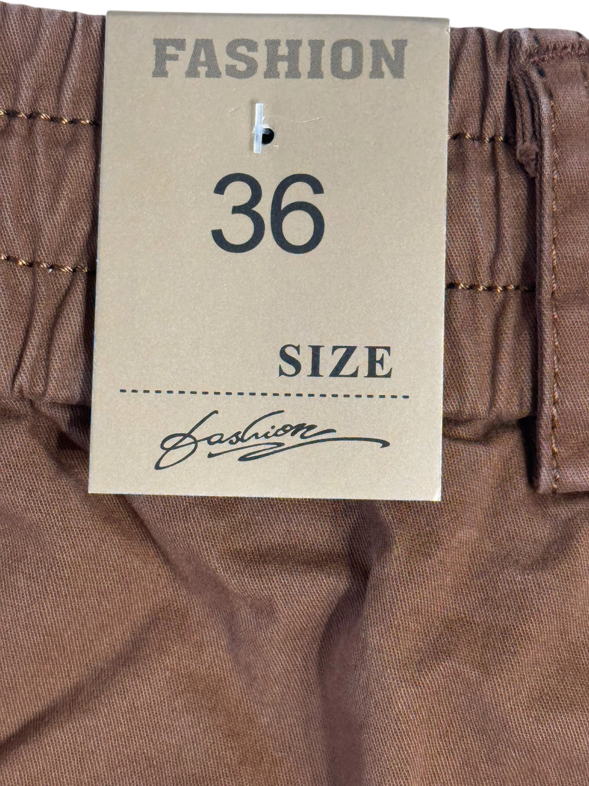Men's Coffee Brown Cargo Shorts – Size 36