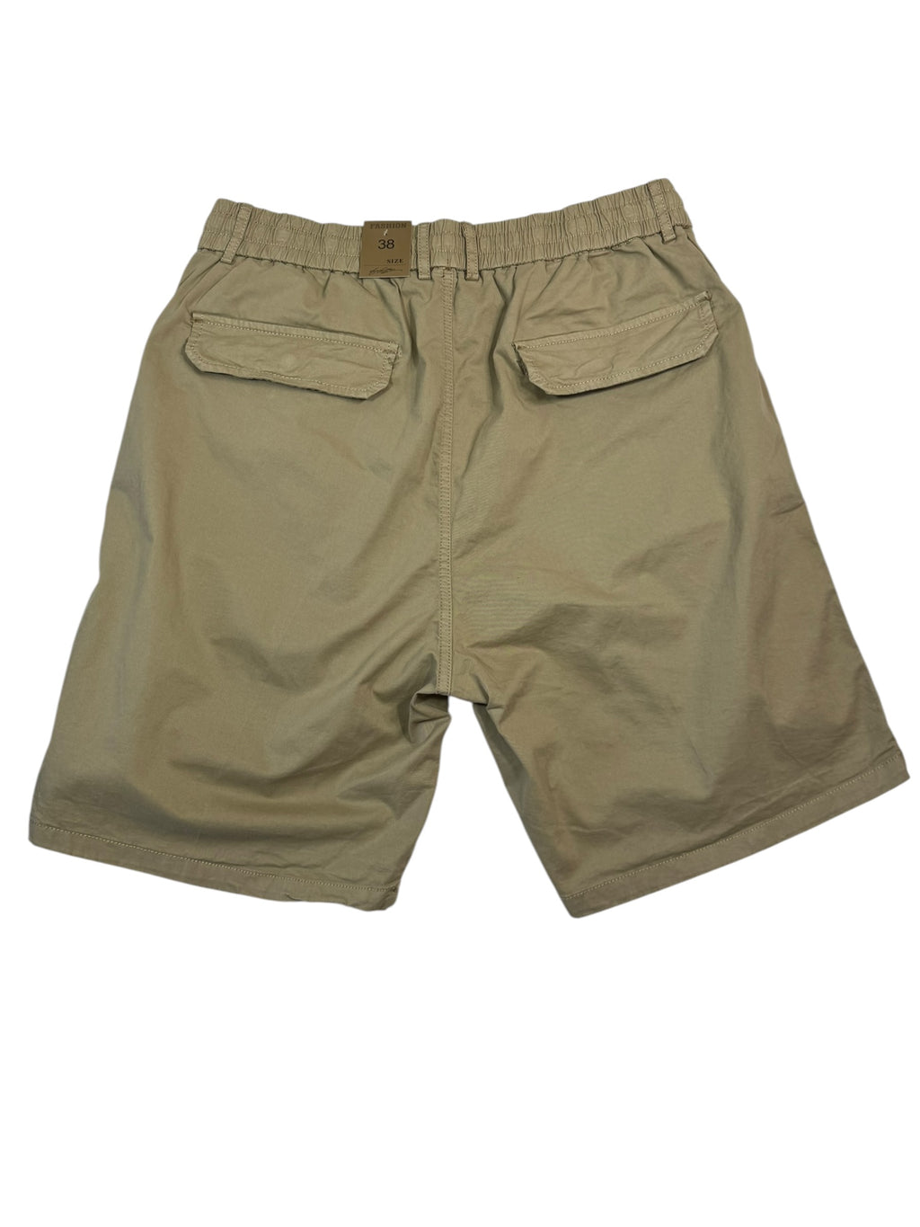 Men's Khaki Cargo Shorts - Size 38