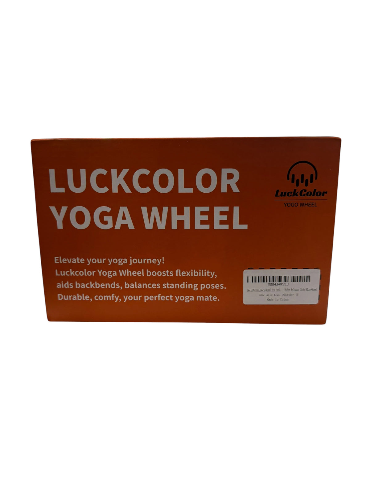 LuckColor Yoga Wheel for Stretching Back Pain Relief & Flexibility Training