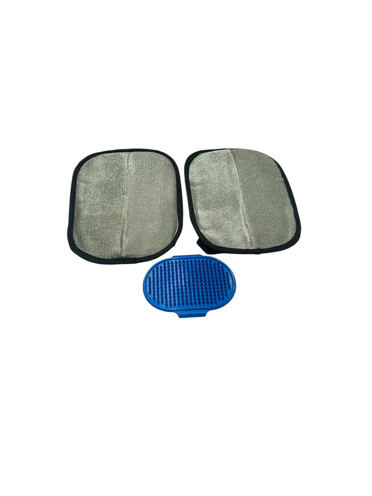 Orebog 3-Piece Pet Grooming Kit – 2 Grooming Gloves & Silicone Brush