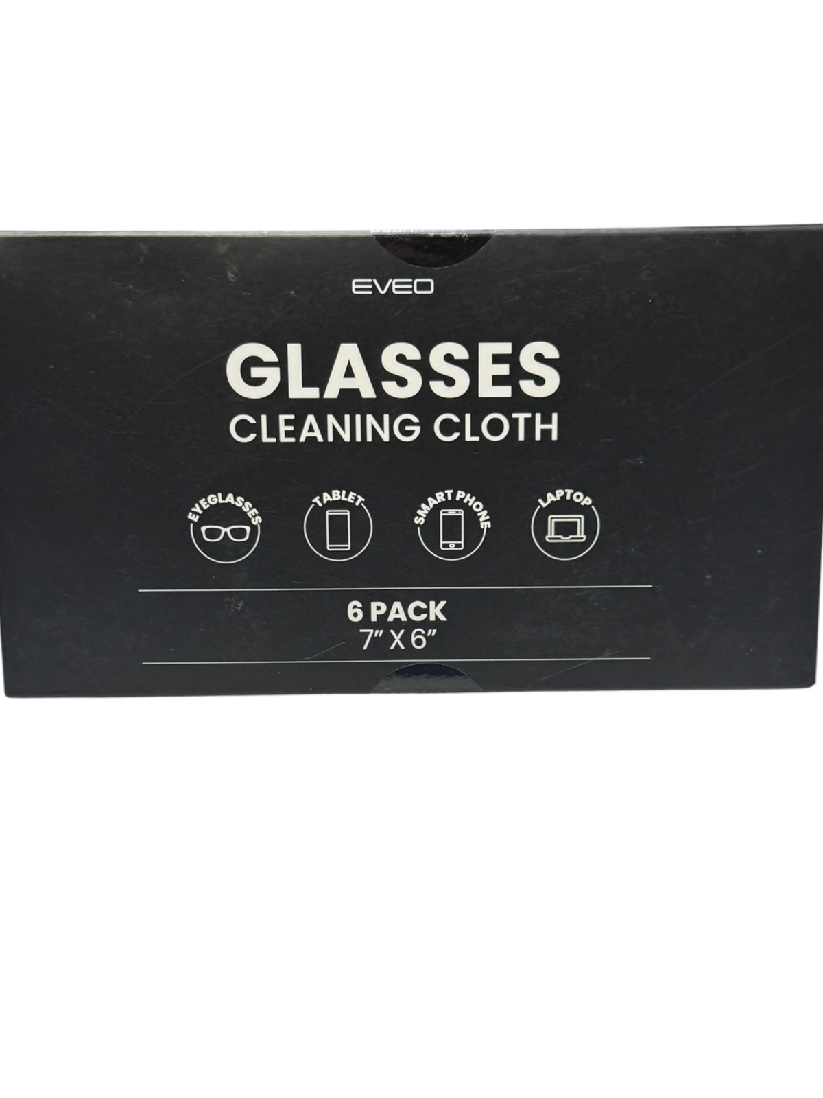 Microfiber Lens Cleaning Cloth Set -  EVEO Glasses (6-Pack) 7"X6"