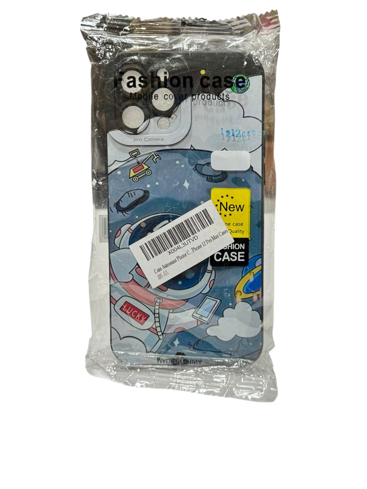 Cute Astronaut iPhone 12 PRO Max Protective Phone Case –Cartoon Space Design
