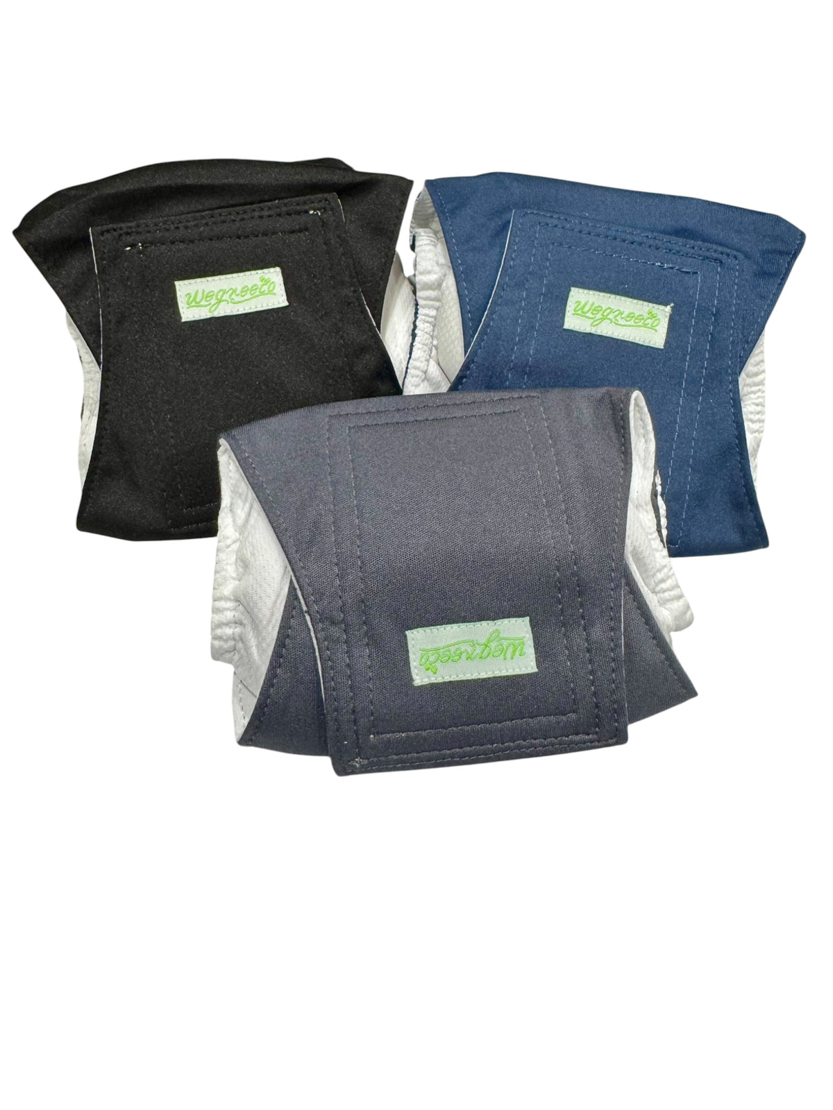 Wegreeco Reusable Dog Belly Bands – 3 Pack Washable Dog Wraps - Small