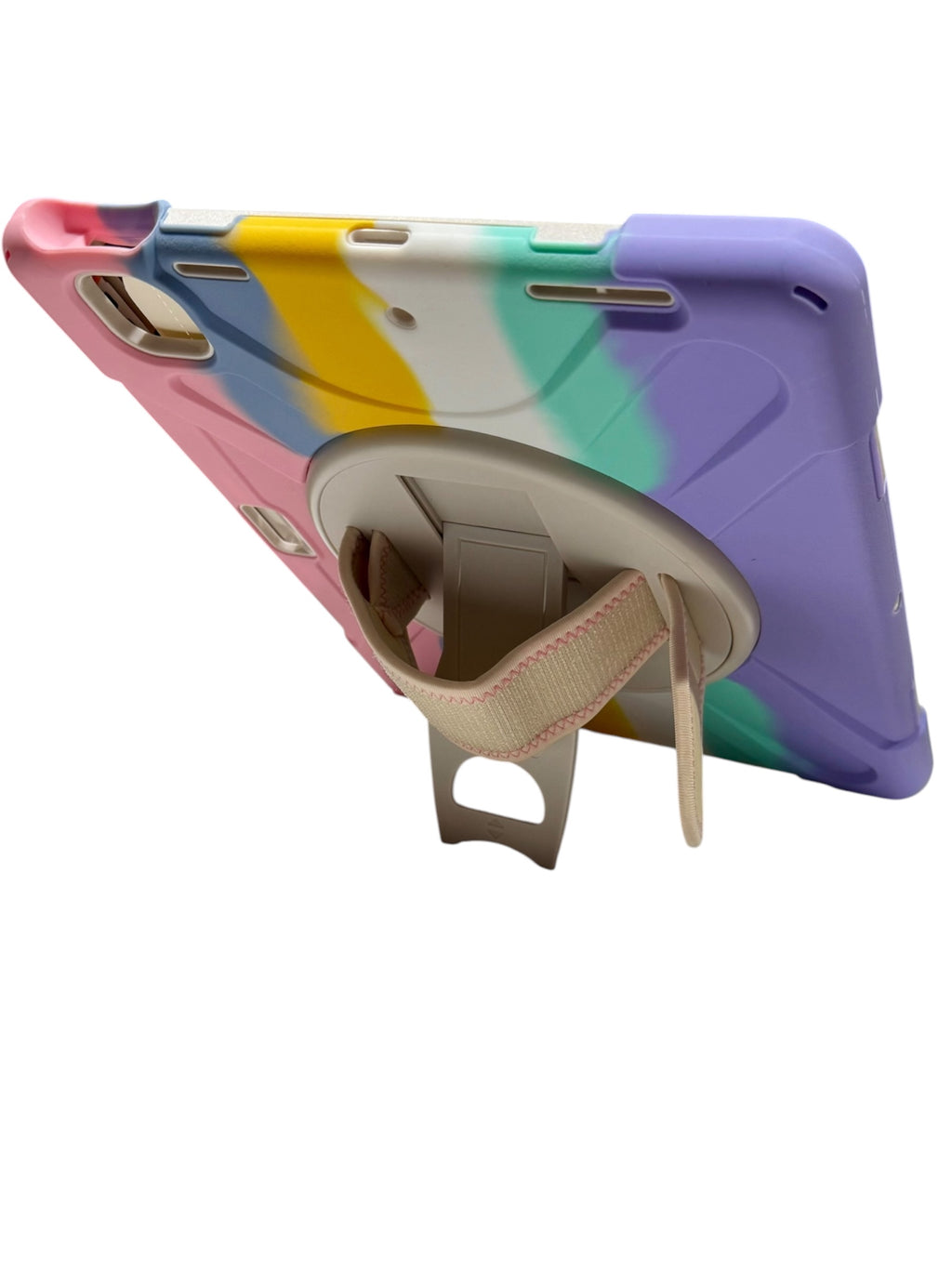 Kids Shockproof Tablet Case with Rotating Stand & Hand Strap