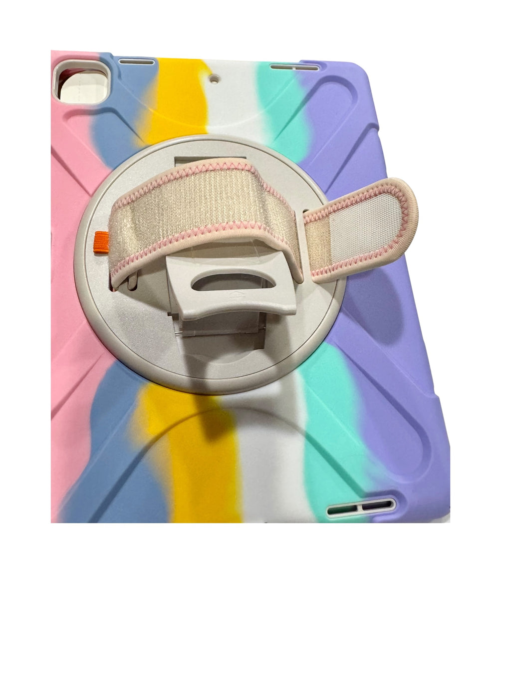 Kids Shockproof Tablet Case with Rotating Stand & Hand Strap