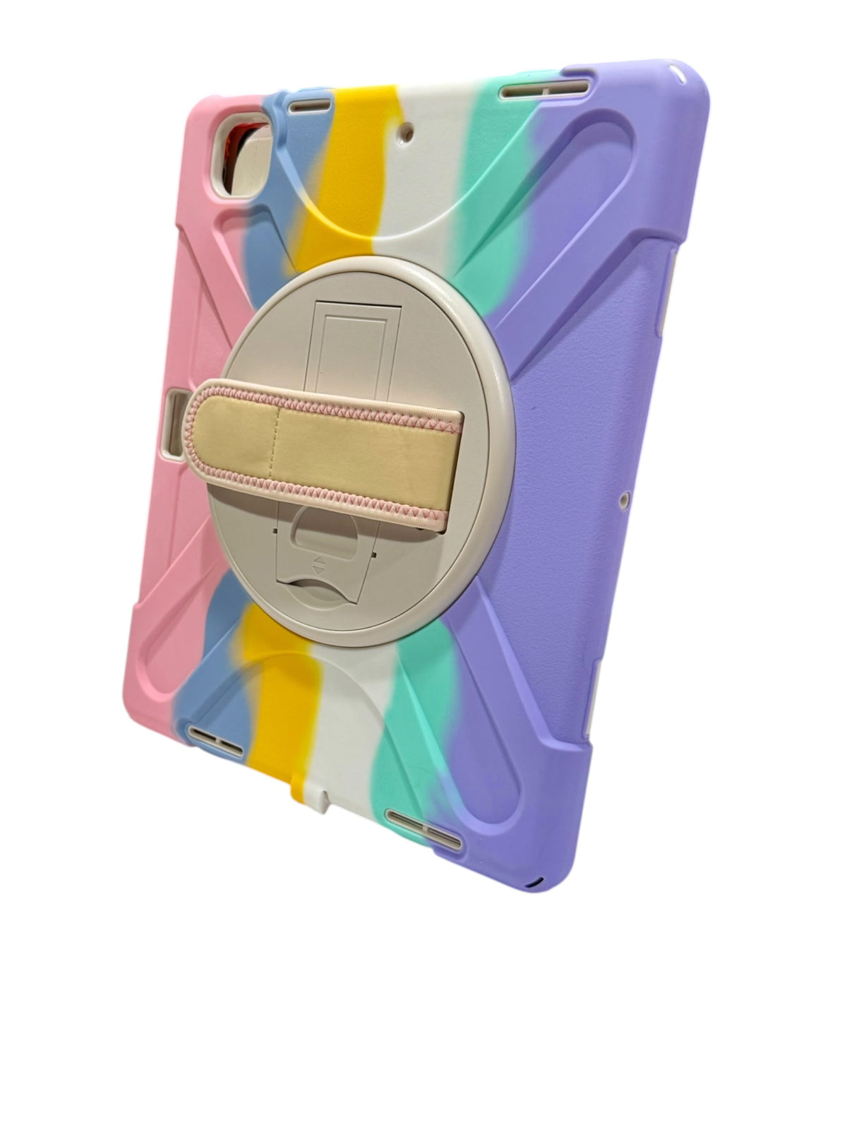 Kids Shockproof Tablet Case with Rotating Stand & Hand Strap