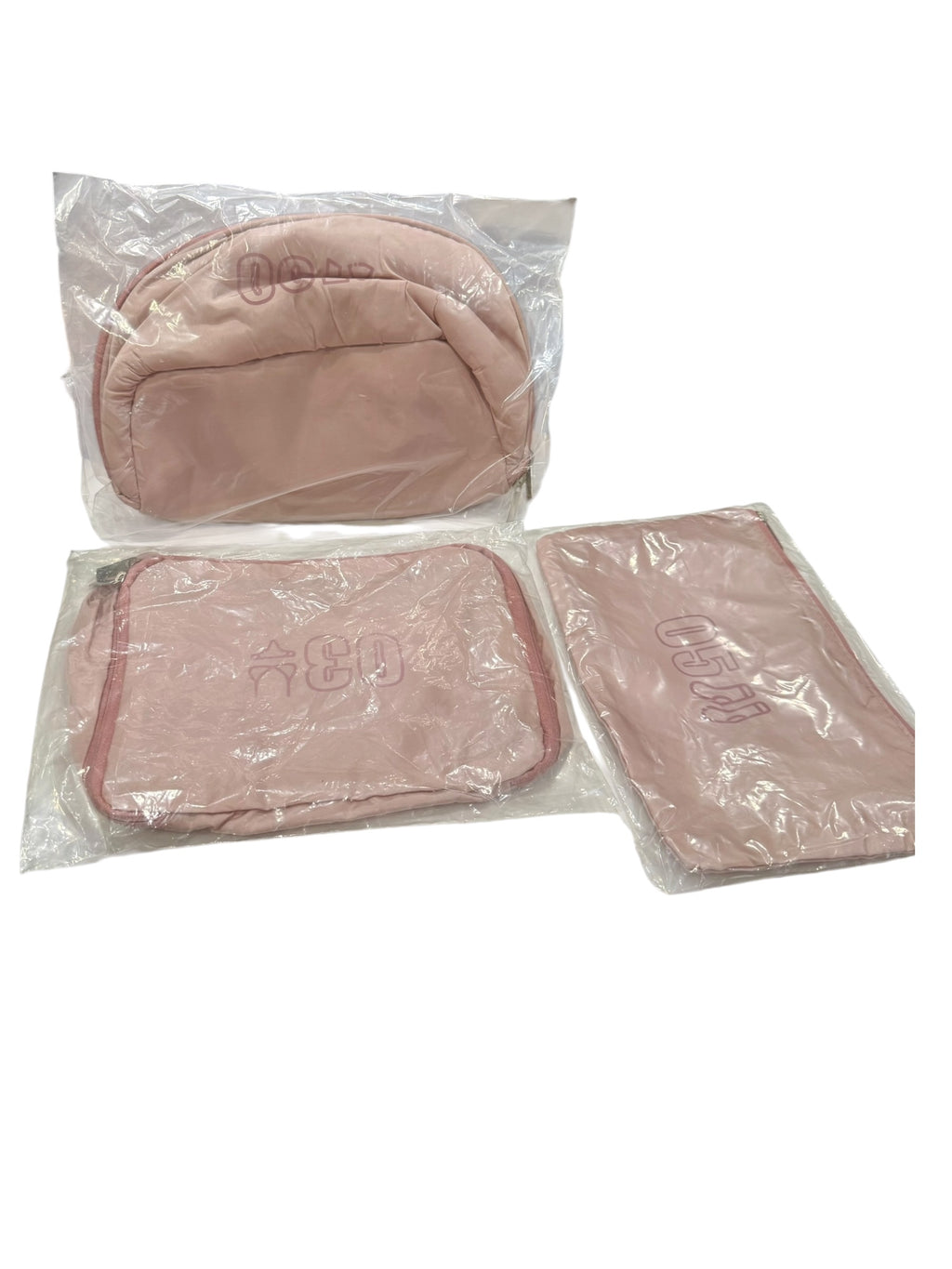 6-Piece Travel Packing Cubes Set-Lightweight Luggage Organizer Bags-B lush Pink