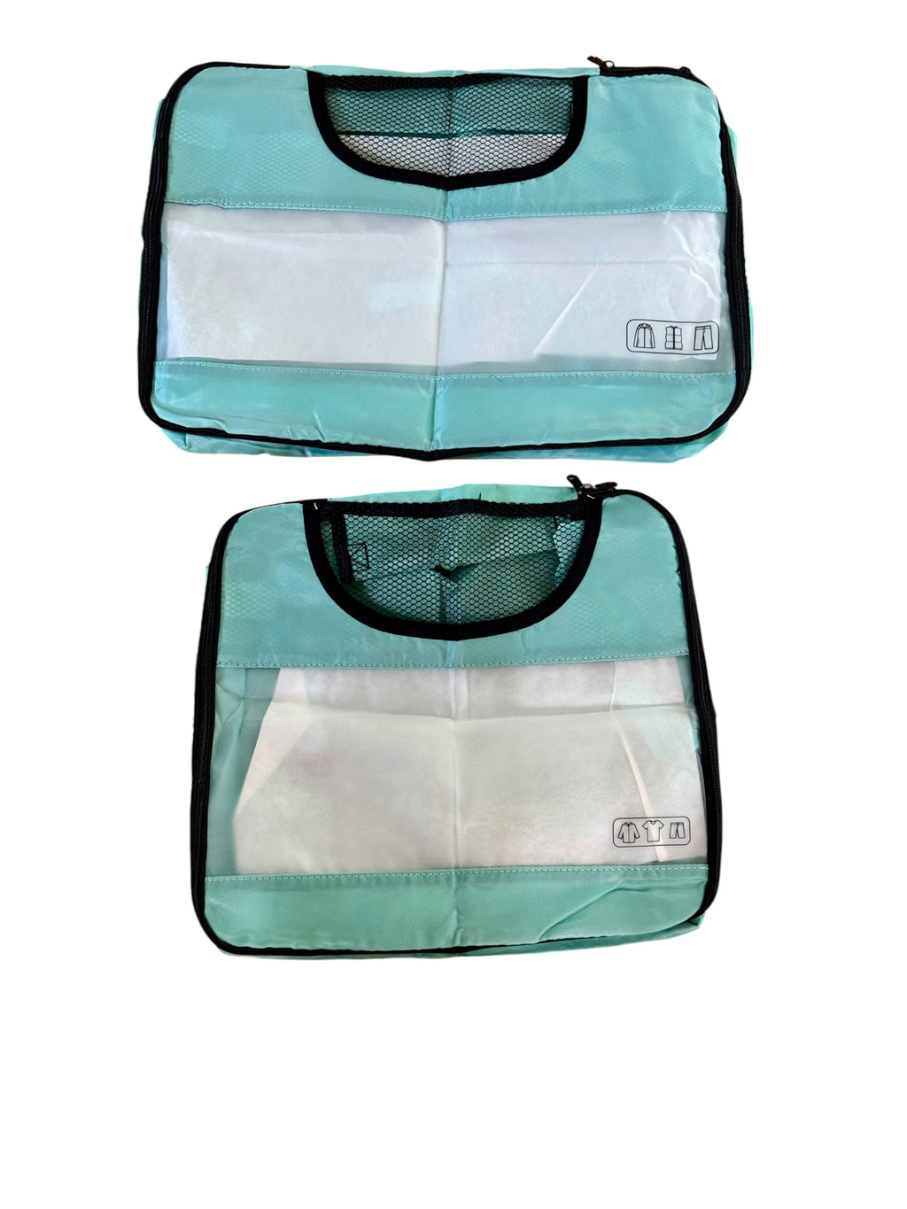 8-Piece Travel Packing Cubes Set - Turquoise