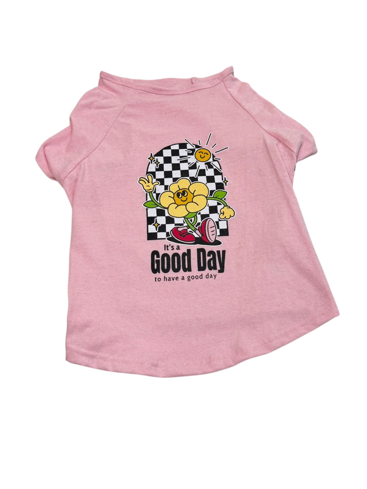 Good Day Graphic Dog T-Shirt, Pink - Pet Shirt Size 3XL