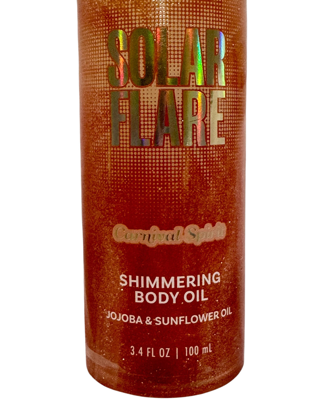 Aceite Corporal Iluminador Solar Flare - Espíritu de Carnaval Jojoba & Girasol - 3.4 oz