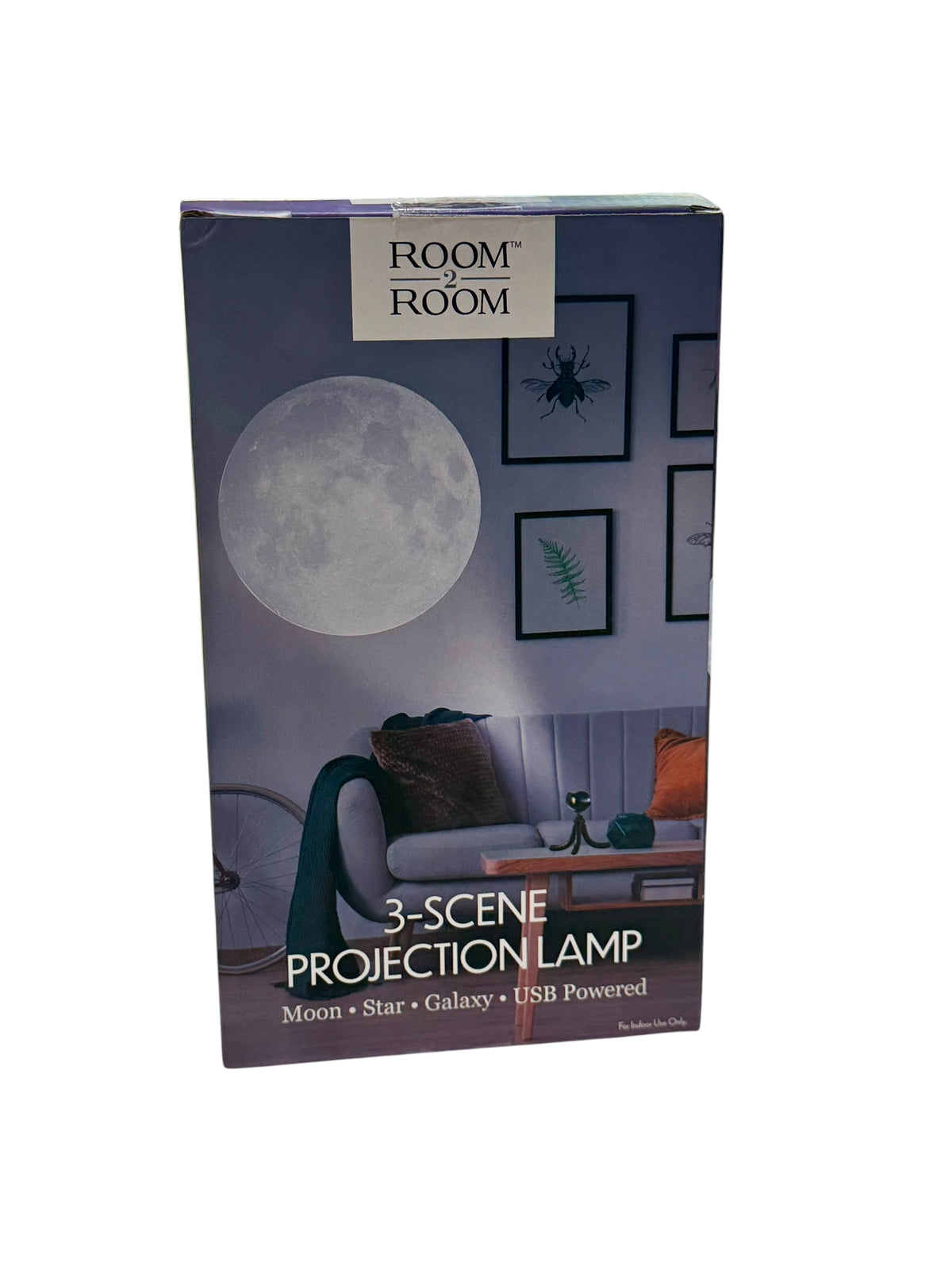 3-Scene Projection Lamp - Moon, Star & Galazy