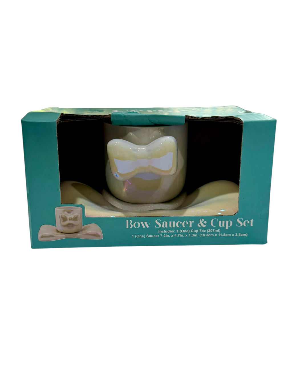 Bow Saucer & Cup Set