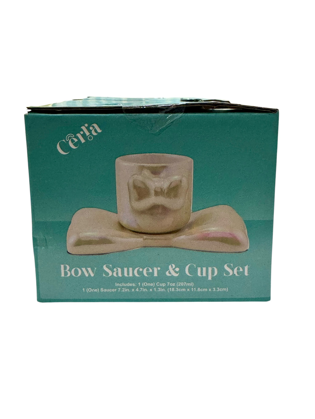 Bow Saucer & Cup Set