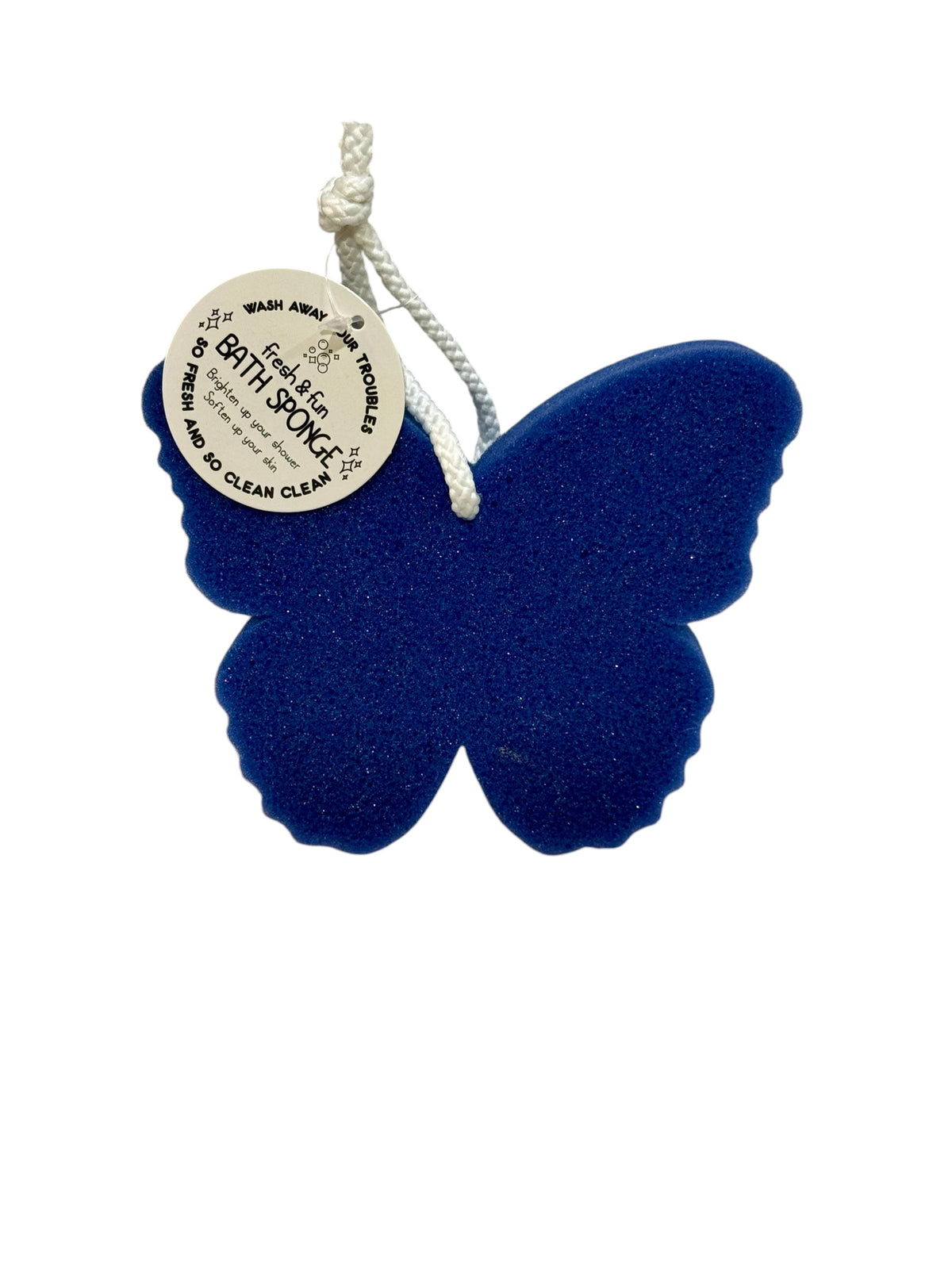 Fresh & Fun Butterfly Bath Sponge-Blue