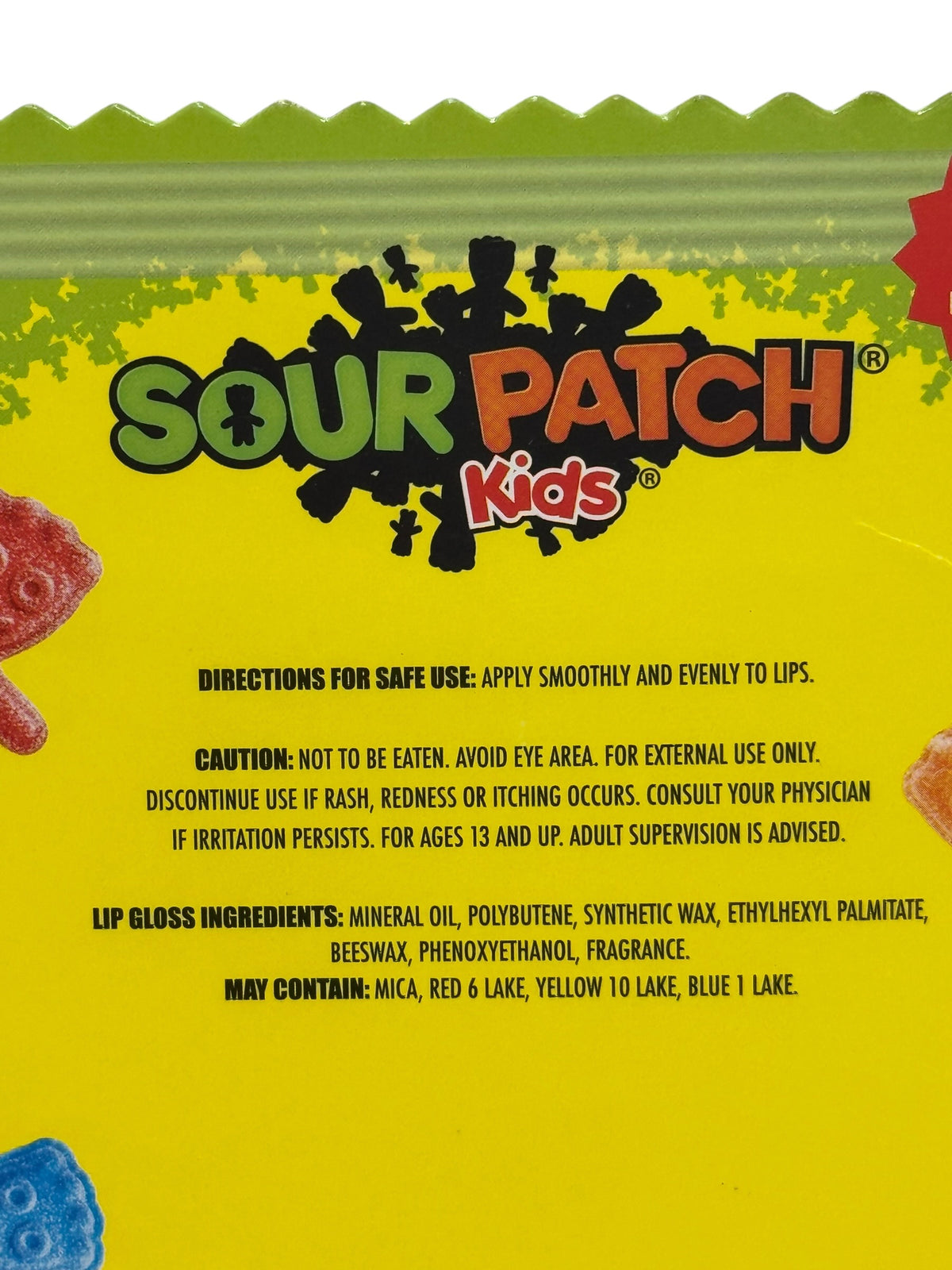 Set de brillo labial sabor Sour Patch Kids (5 unidades)