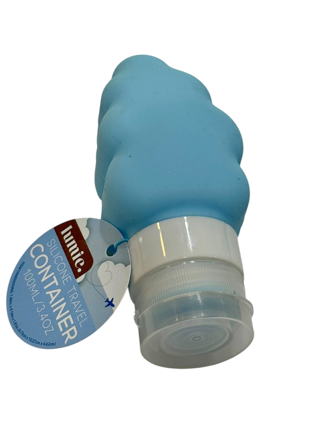 Contenedor de Viaje de Silicona Nube Azul - 3.4 oz (100 ml)