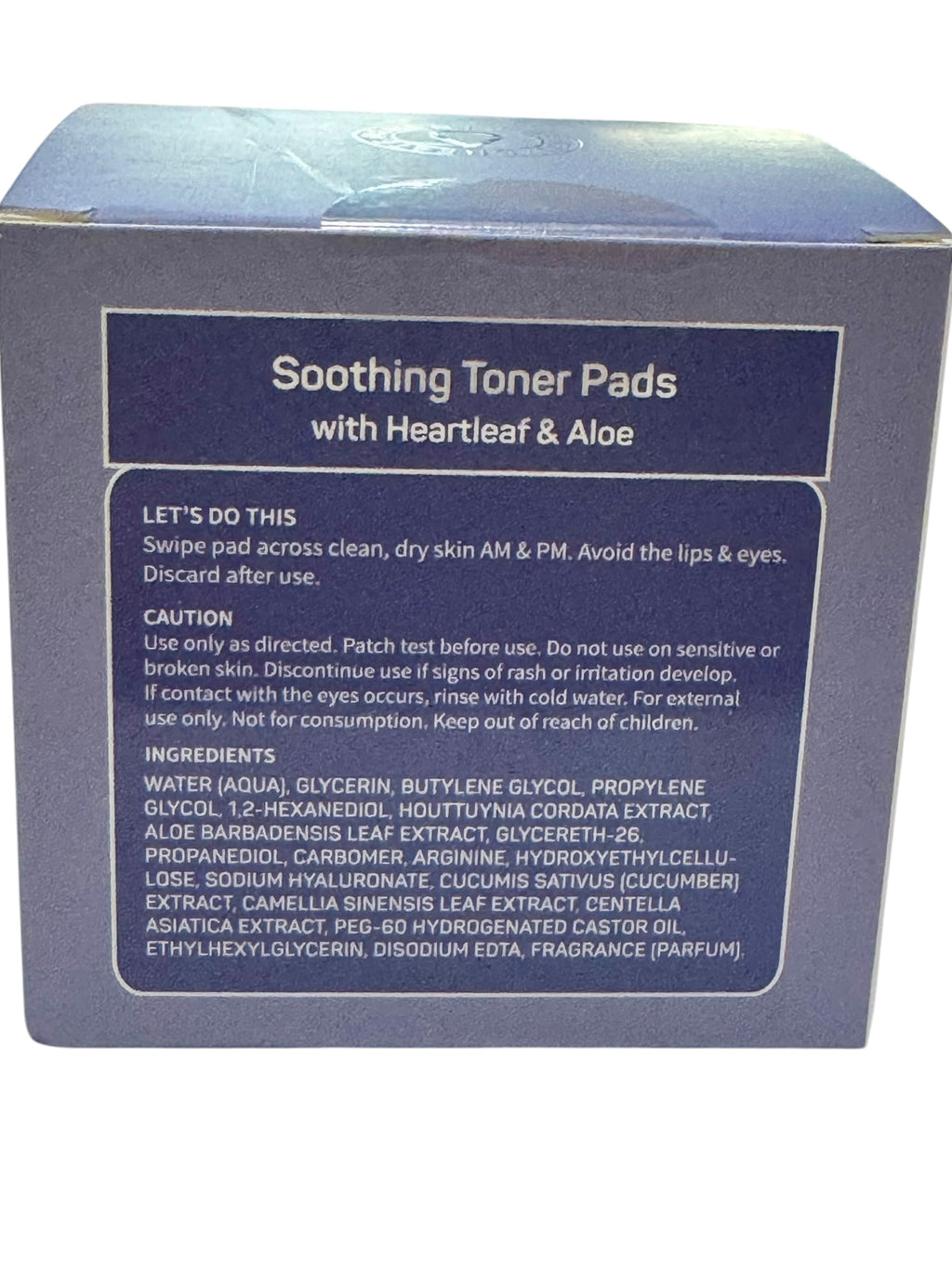 SpaLife Soothing Toner Pads with Heartleaf & Aloe (60 count)