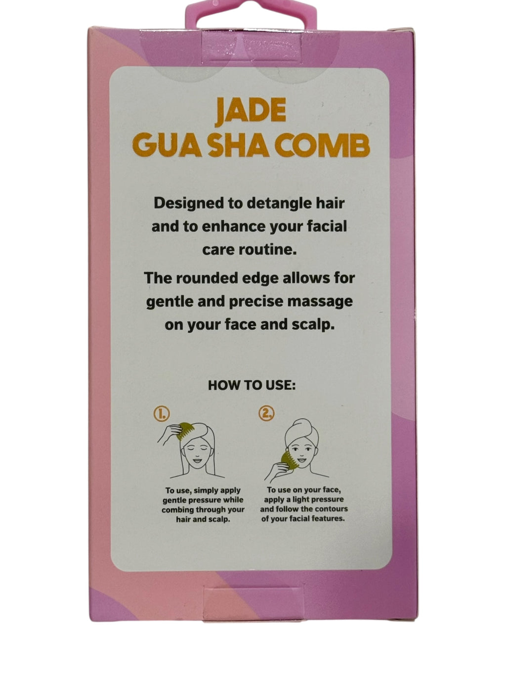 Jade Gua Sha Comb for face & scalp