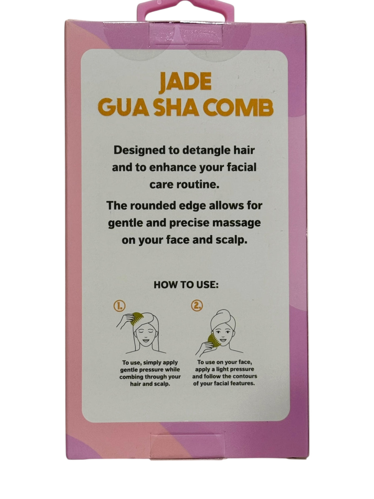 Jade Gua Sha Comb for face & scalp