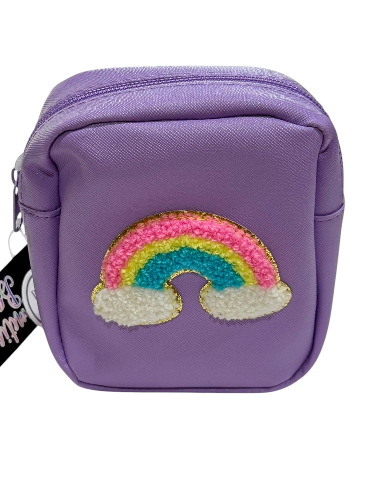 Rainbow Mini Zipper Pouch/bag with Hair Comb