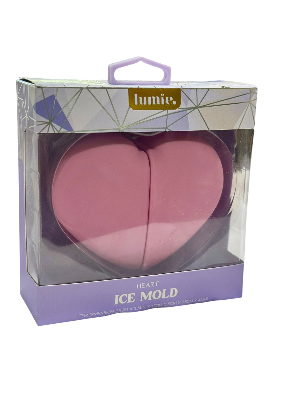 Molde de Hielo Corazón y Mariposa para el Rostro - (en dos colores Rosa y Morado)