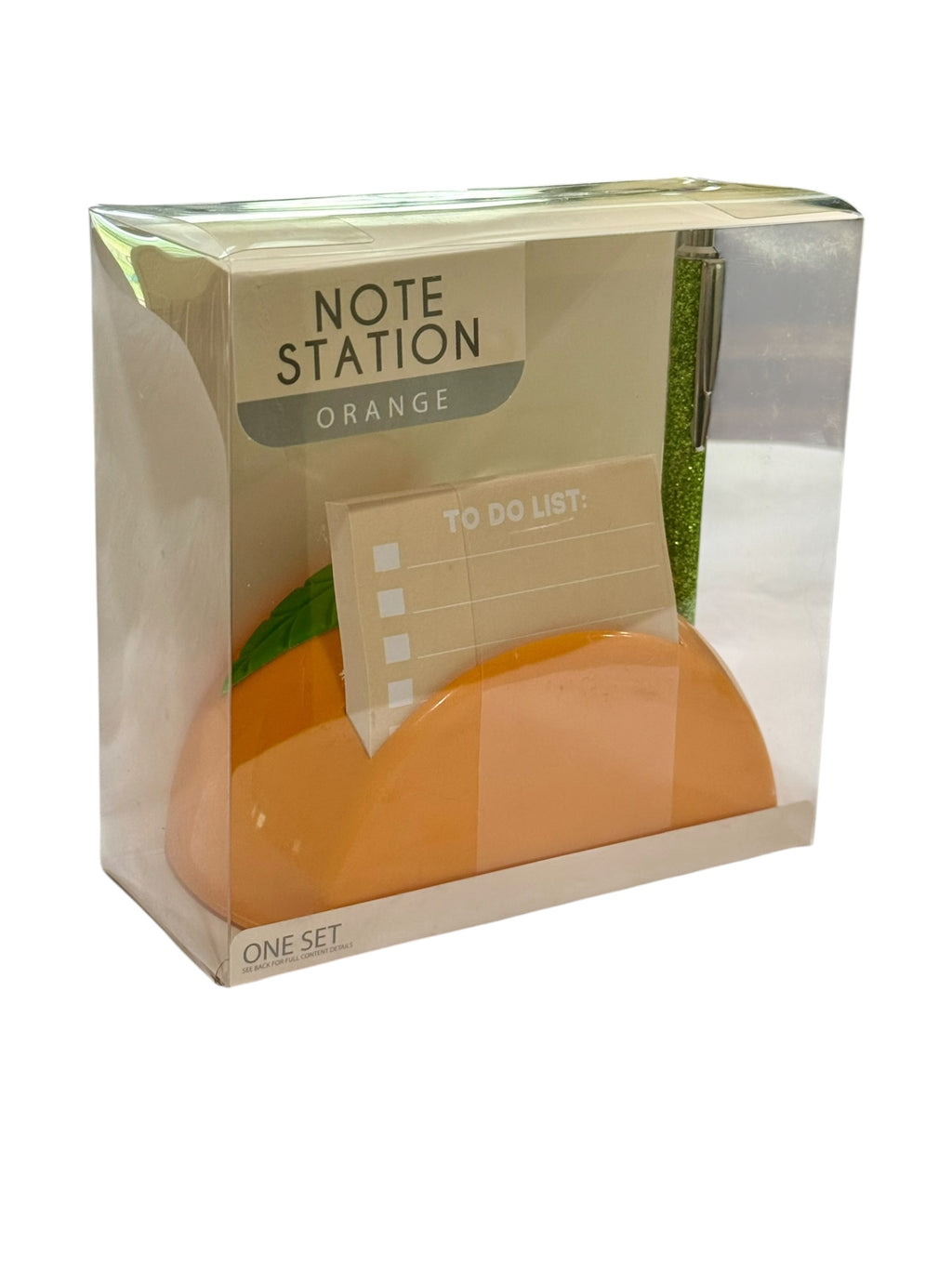 Orange Note Station Desk Set