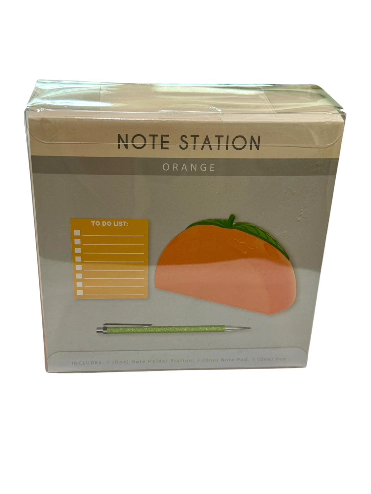 Orange Note Station Desk Set