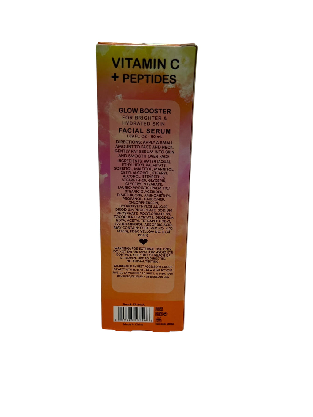 Vitamin C + Peptides Glow Booster Facial Serum (50 ml / 1.69 oz)