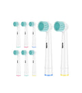 8-Pack Sensitive Gum Care Replacement Toothbrush Heads Compatible with Oral-B Electric Toothbrushes