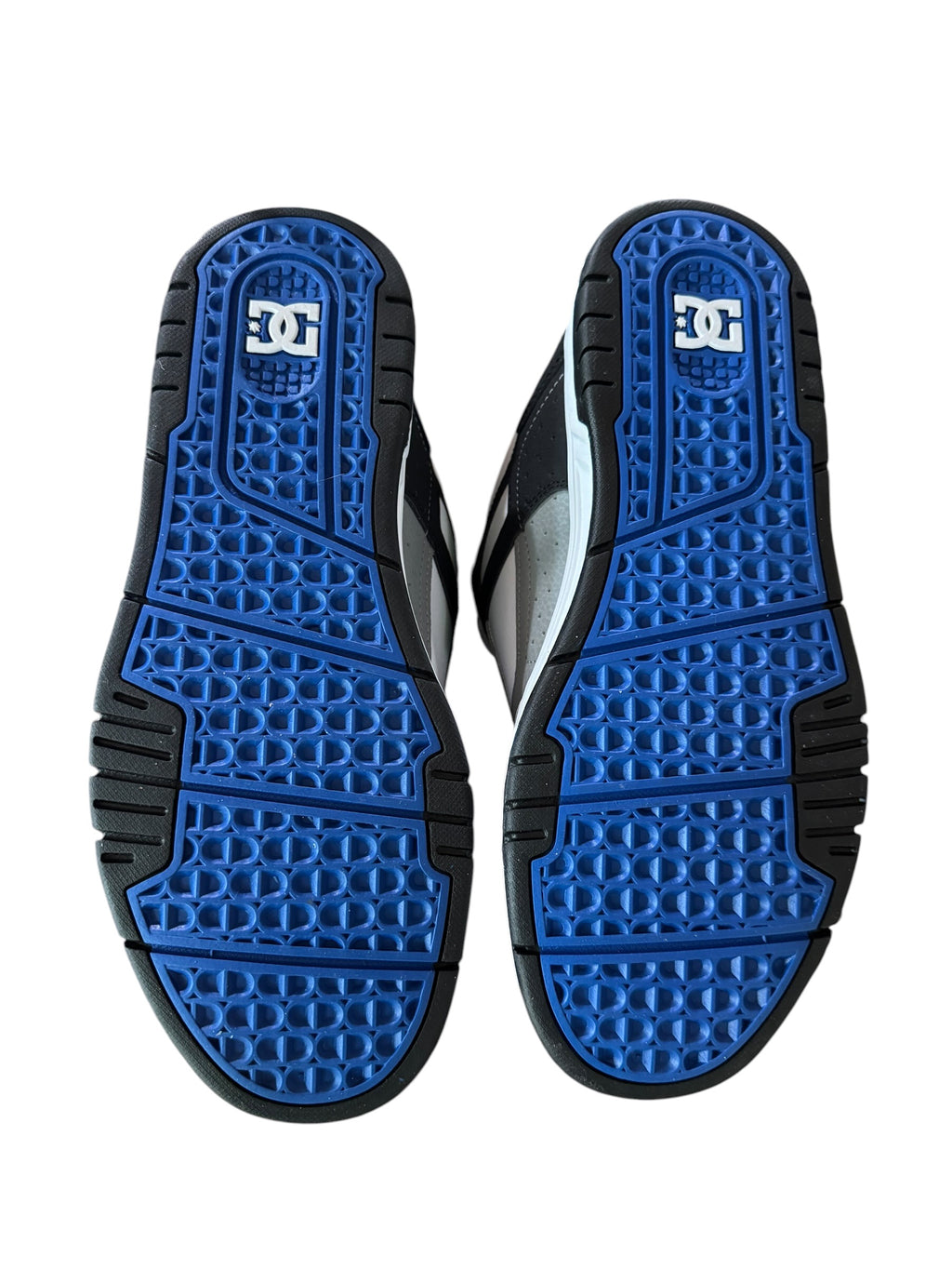 DC Stag Skate Shoes White Grey Blue Men's Size 9