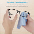 Microfiber Lens Cleaning Cloth Set -  EVEO Glasses (6-Pack) 7"X6"