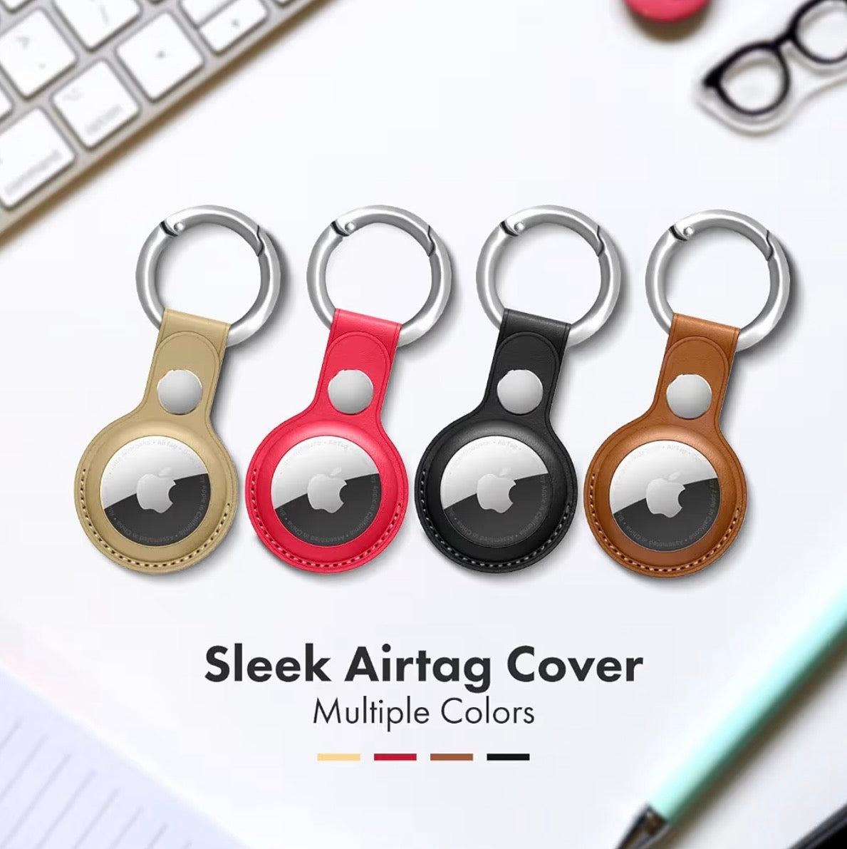 AirTag Holder Keychain Set