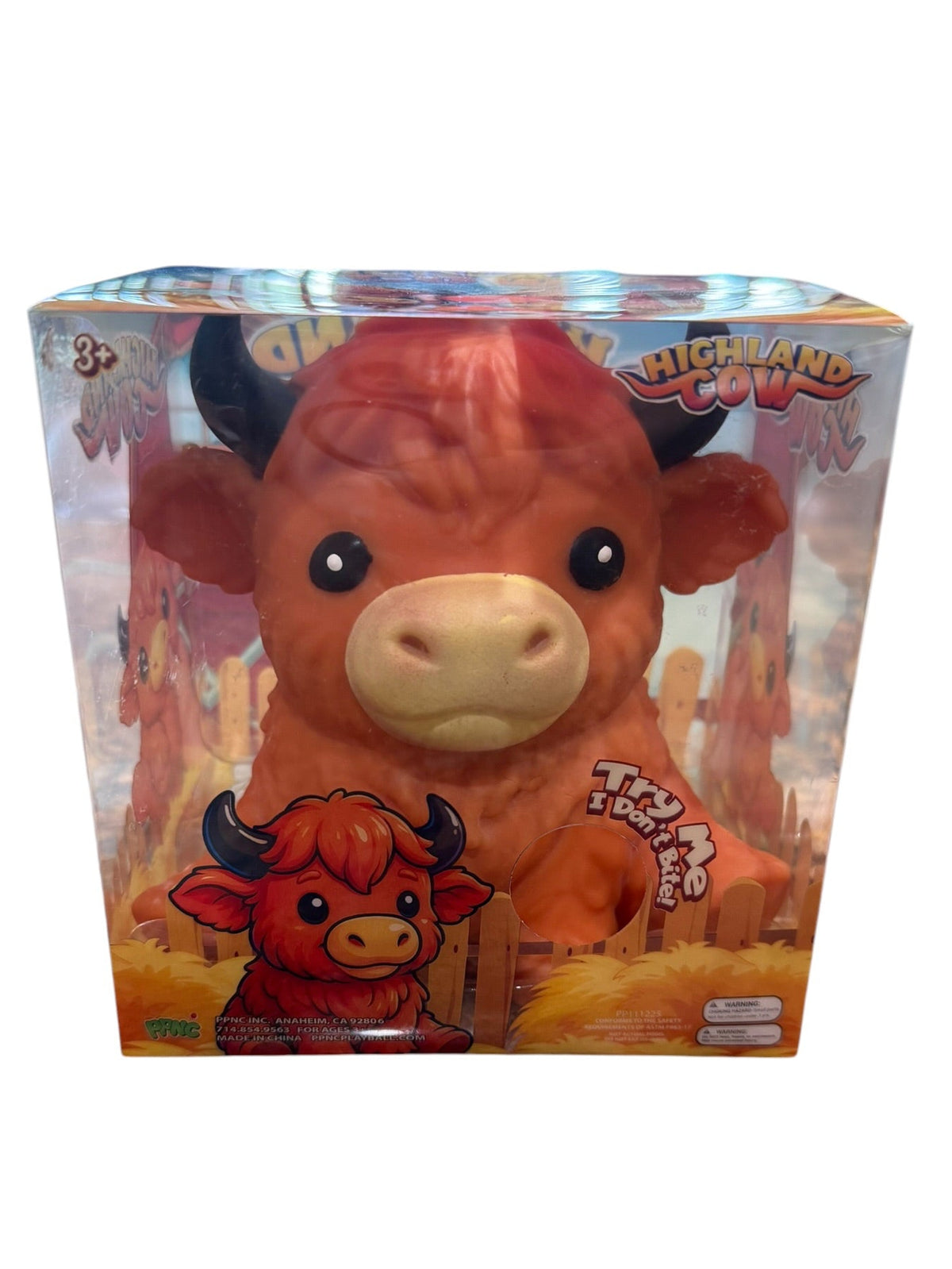 Highland Cow Squishy - Dark Orange