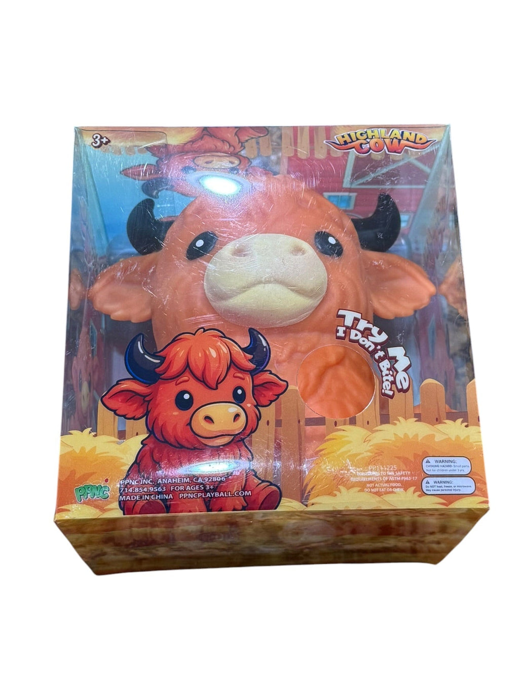 Highland Cow Squishy - Dark Orange