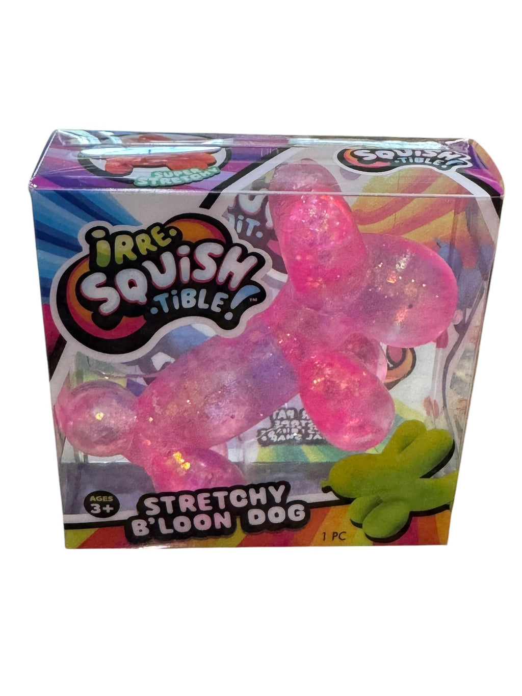 Irresquishible Stretchy B’loon Dog - Glitter Pink