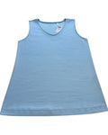 Chico's Raychel Tank Women's Size 1 M Blue Powder V-Neck Basic Knit NWT