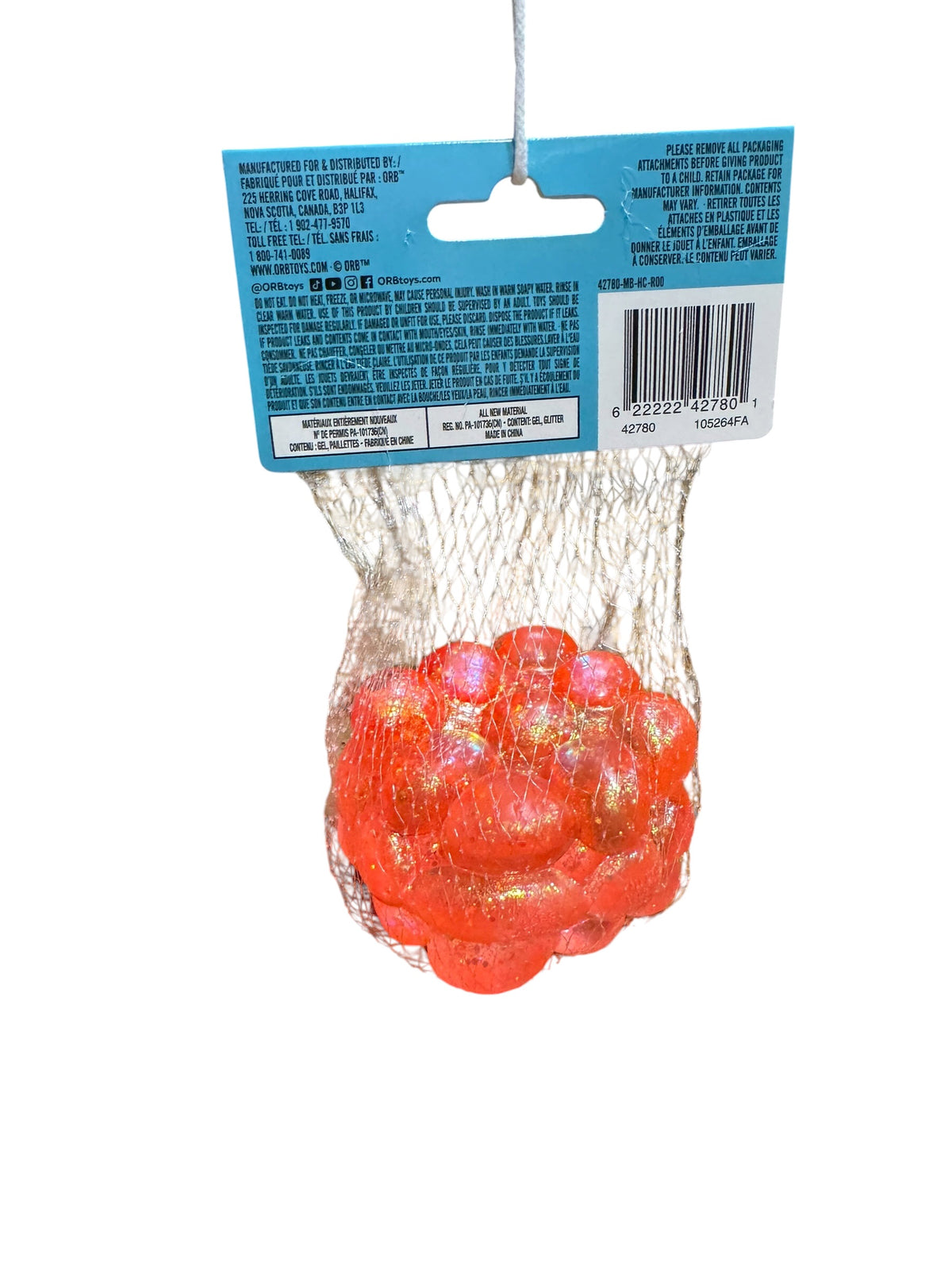 Sugar Swaps Bubble Cube sensory toy - Orange
