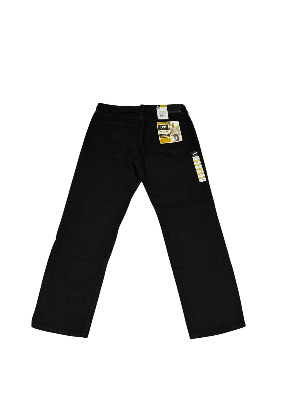 Lee Men's 34x29 Regular Fit Straight-Leg Jeans Double Black NWT