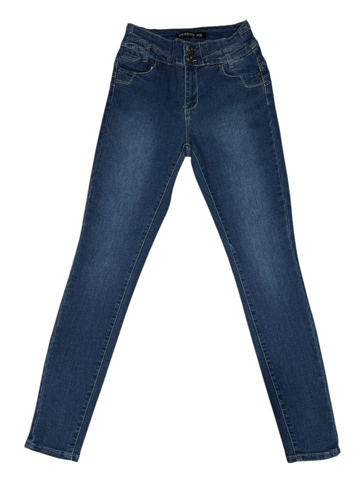 Sweetie Pie Women's Junior Size 11 Mid Blue Skinny Stretch Jeans NWT