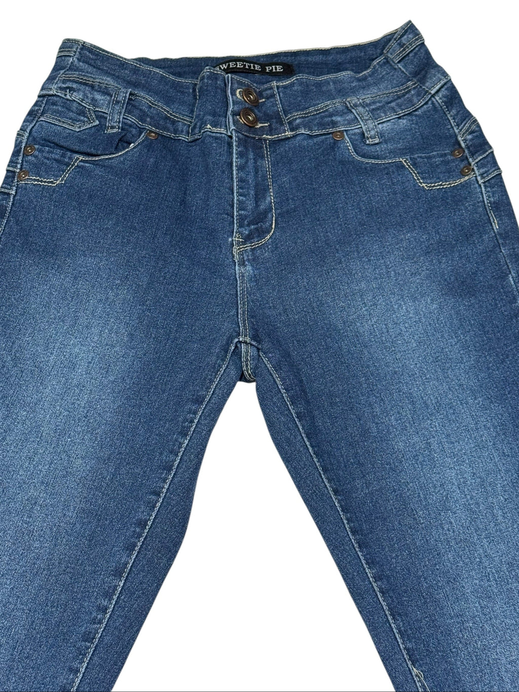 Sweetie Pie Women's Junior Size 11 Mid Blue Skinny Stretch Jeans NWT