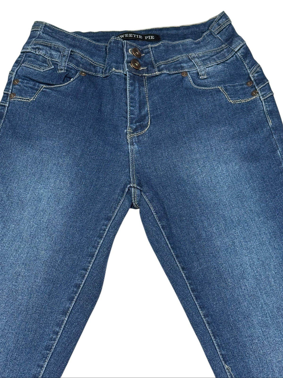 Sweetie Pie Women's Junior Size 11 Mid Blue Skinny Stretch Jeans NWT