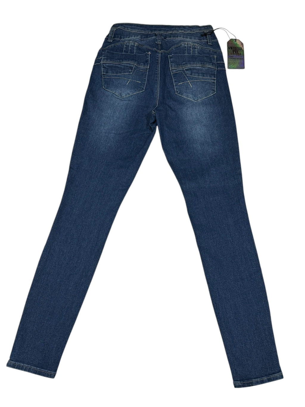 Sweetie Pie Women's Junior Size 11 Mid Blue Skinny Stretch Jeans NWT