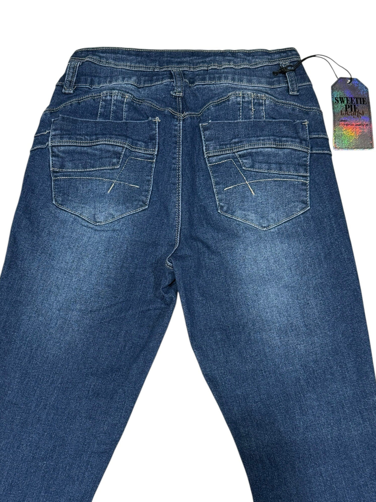 Sweetie Pie Women's Junior Size 11 Mid Blue Skinny Stretch Jeans NWT
