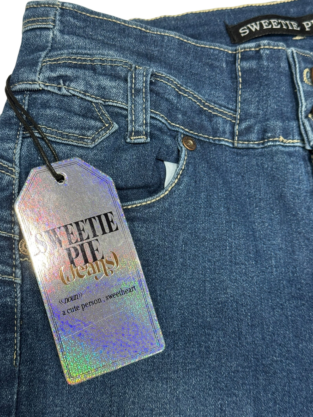 Sweetie Pie Women's Junior Size 11 Mid Blue Skinny Stretch Jeans NWT