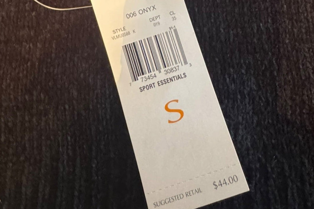 Villager Sport Liz Claiborne Women's Small Onyx Black Mock Neck Sweater NWT