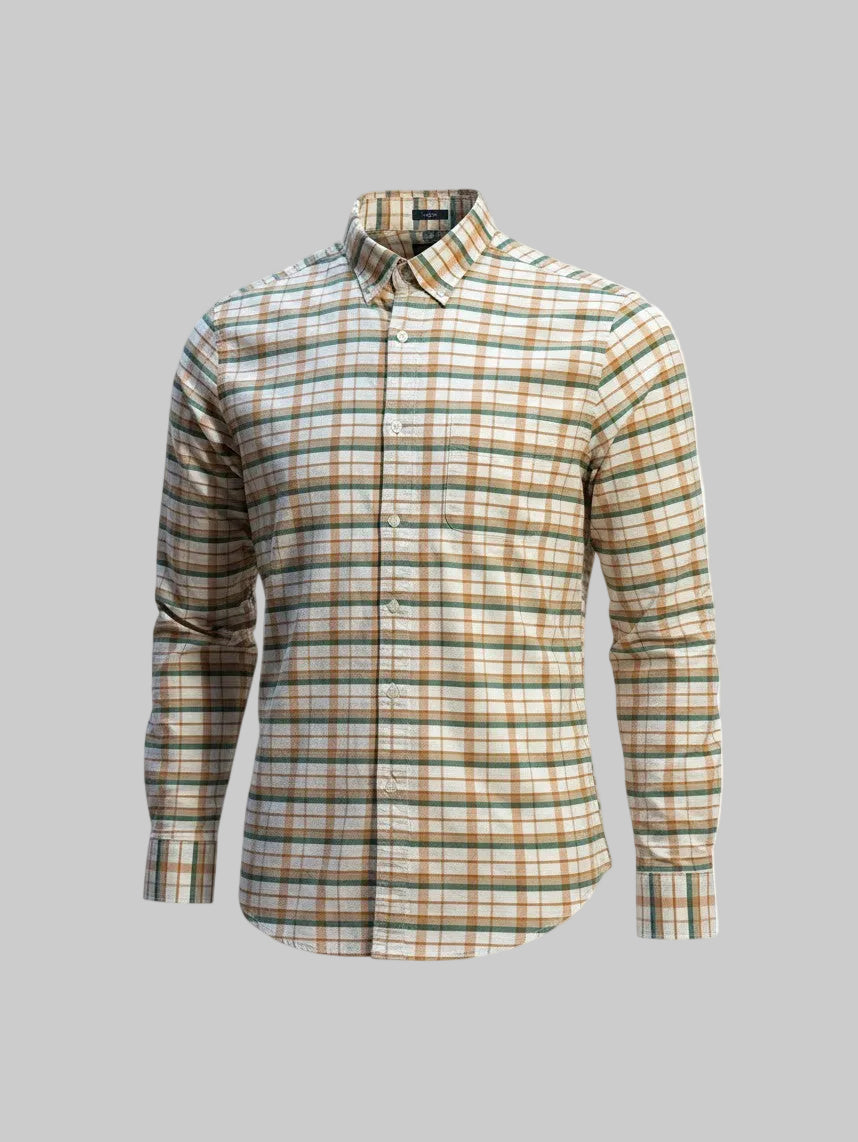 J.Crew Men’s Flex Oxford Slim-Fit Plaid Button-Down Shirt Large NWT
