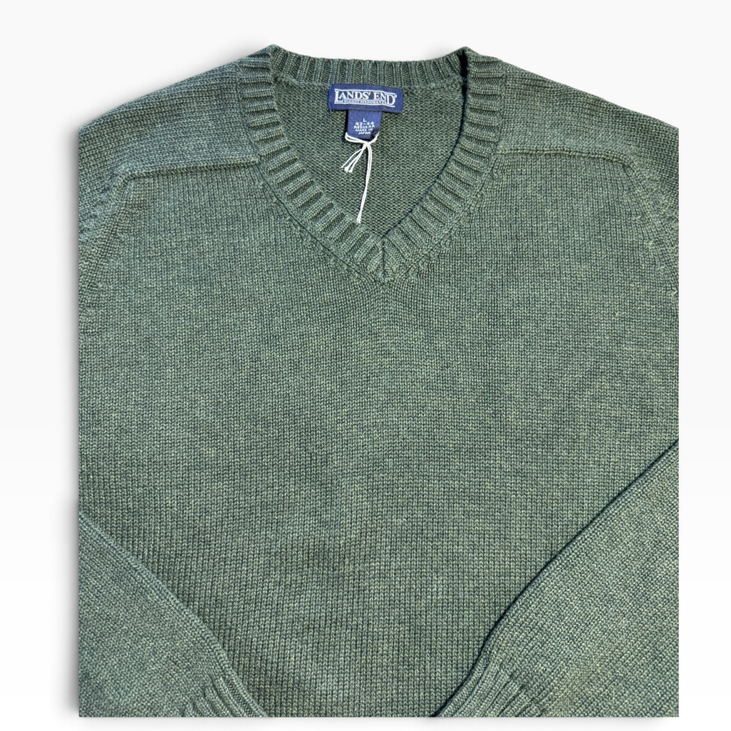 Lands’ End Green Long-Sleeve Sweater Large NWT - Large / Green