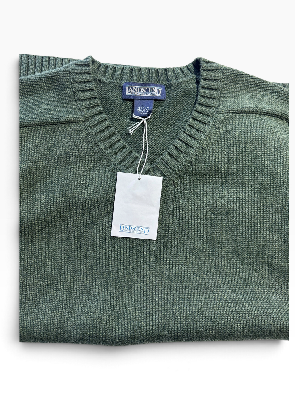 Lands’ End Green Long-Sleeve Sweater Large NWT - Large / Green