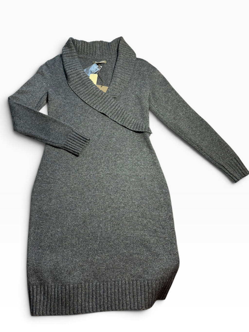 Tommy Bahama Women’s Gray Long-Sleeve Sweater Dress - NWT - Medium (8/10) / Gray