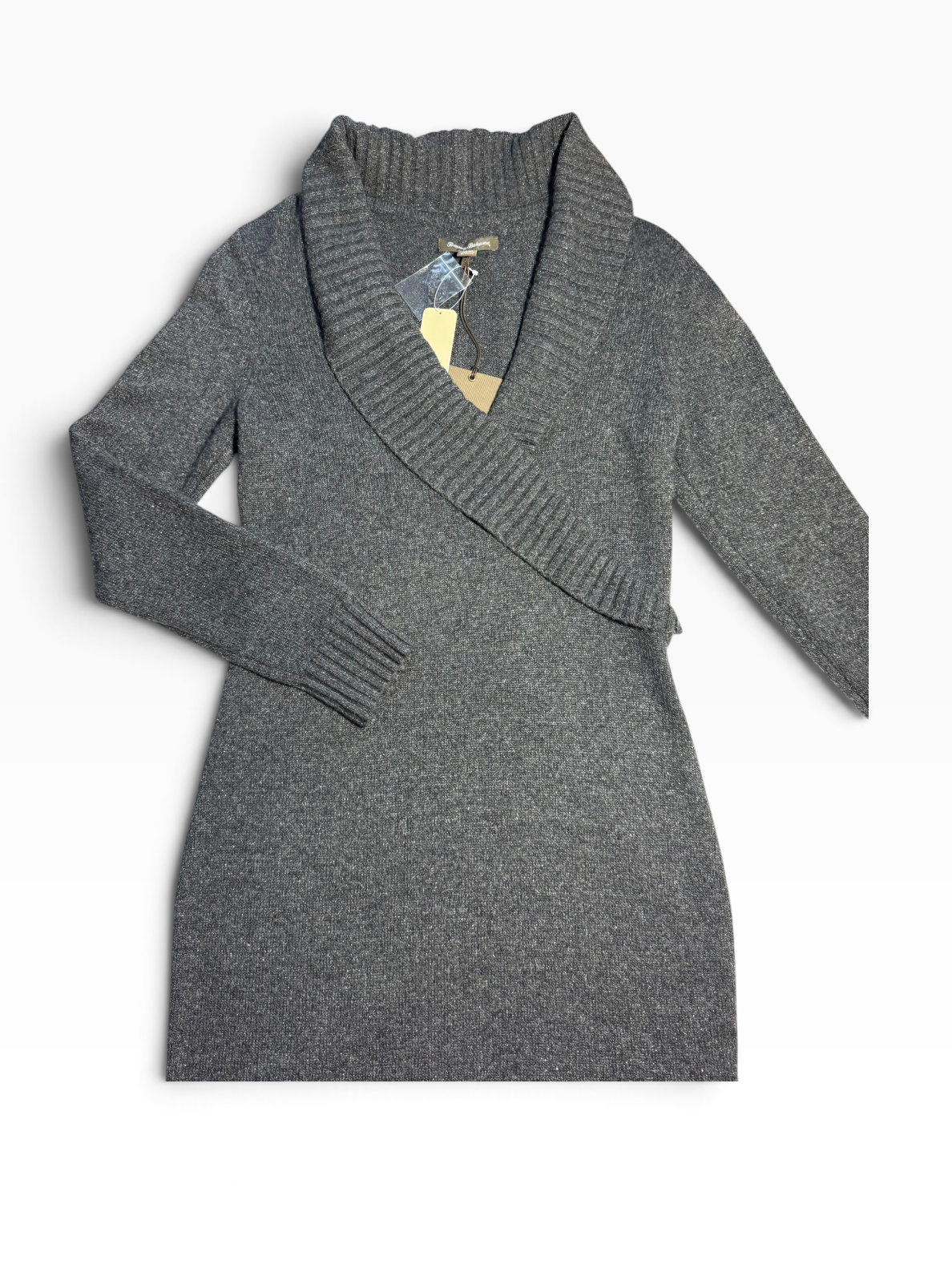 Tommy Bahama Women’s Gray Long-Sleeve Sweater Dress - NWT - Medium (8/10) / Gray